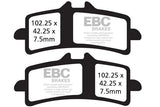 EBC Double-H sintered brake pads FA447HH front FA213HH rear for BMW S1000R HP4 high performance disc pads