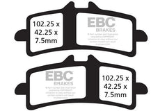 EBC Double-H Sintered Brake Pads for Ducati 1098 FA447HH Front FA266HH Rear HH Rated High Performance Motorcycle Brake Pads