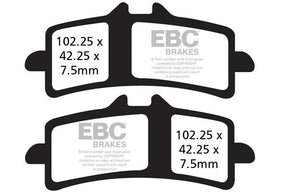 EBC Double H FA213HH sintered rear brake pads for Triumph Tiger 900