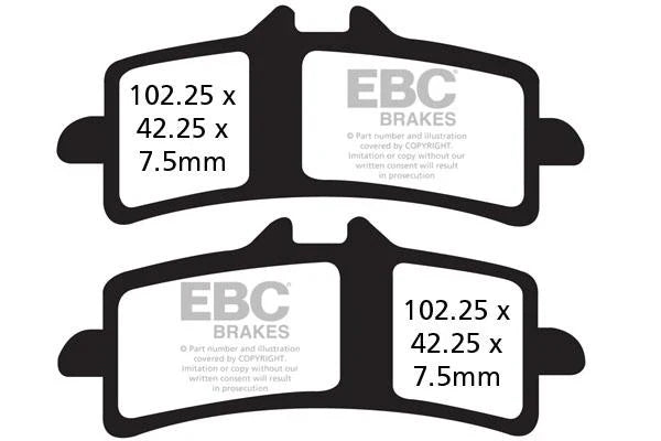 EBC Double H FA213HH sintered rear brake pads for Triumph Tiger 900