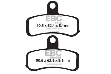 EBC Double-H Sintered Brake Pads Harley Dyna Street Bob FA457HH Front FA458HH Rear HH Rated High Performance Motorcycle Brake Pads