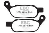 EBC Double-H Sintered Brake Pads Harley Softail Classic FA457HH Front FA458HH Rear HH Rated High Performance Motorcycle Brake Pads