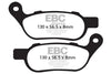 EBC Double-H Sintered Brake Pads Harley Super Glide Custom FA457HH Front FA458HH Rear HH Rated High Performance Motorcycle Brake Pads