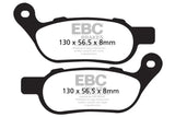 EBC Double-H Sintered Brake Pads Harley Super Glide Custom FA457HH Front FA458HH Rear HH Rated High Performance Motorcycle Brake Pads