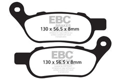 EBC Double-H Sintered Brake Pads Harley Softail Classic FA457HH Front FA458HH Rear HH Rated High Performance Motorcycle Brake Pads