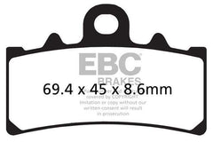 EBC Double-H Sintered Brake Pads KTM RC 390 FA606HH Front FA213HH Rear HH Rated High Performance Motorcycle Brake Pads