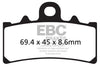 EBC Double-H Sintered Brake Pads KTM Duke 200 FA606HH Front FA213HH Rear HH Rated High Performance Motorcycle Brake Pads