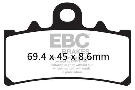 EBC Double H FA606HH sintered front brake pads for KTM Duke 250