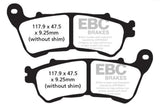 EBC Double-H Sintered Brake Pads Harley SuperLow FA640HH Front FA254HH Rear HH Rated High Performance Motorcycle Brake Pads