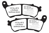 EBC Double H FA254HH sintered rear brake pads for Harley-Davidson Iron 883 2014-2020