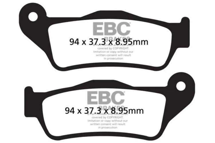EBC Double-H Sintered Brake Pads Harley Street Rod XG750A FA209/2HH Front FA643HH Rear HH Rated High Performance Motorcycle Brake Pads