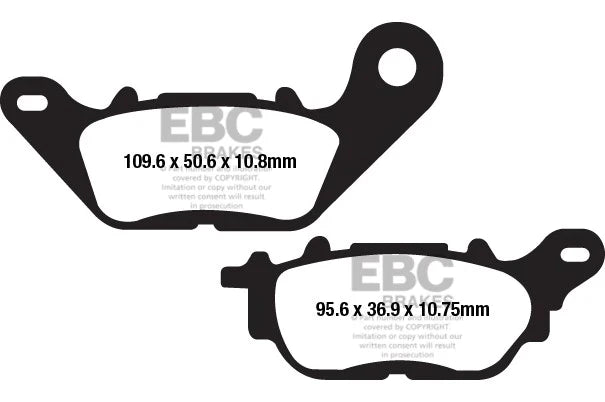 EBC Double H FA663HH sintered front brake pads for Yamaha R3 2015 onwards