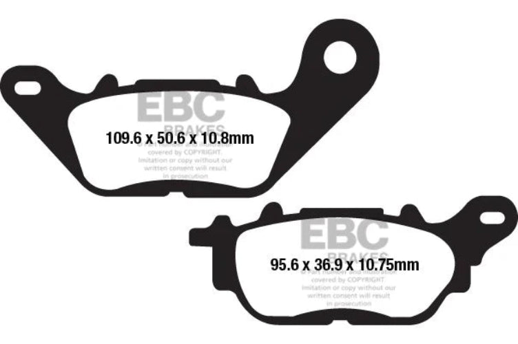 EBC Double H FA663HH sintered front brake pads for Yamaha R3 2015 onwards