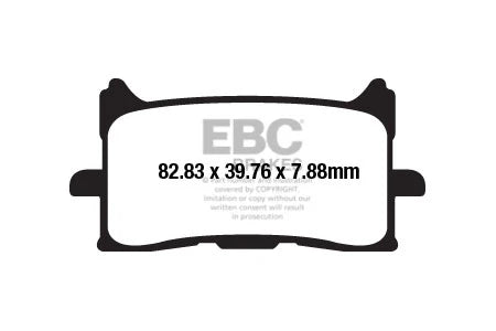 EBC Double-H Sintered Brake Pads Honda CBR 650R FA679HH Front FA496HH Rear HH Rated High Performance Motorcycle Brake Pads