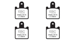 EBC Double-H Sintered Brake Pads Kawasaki ZX-6R FA417/4HH Front FA192HH Rear HH Rated High Performance Motorcycle Brake Pads