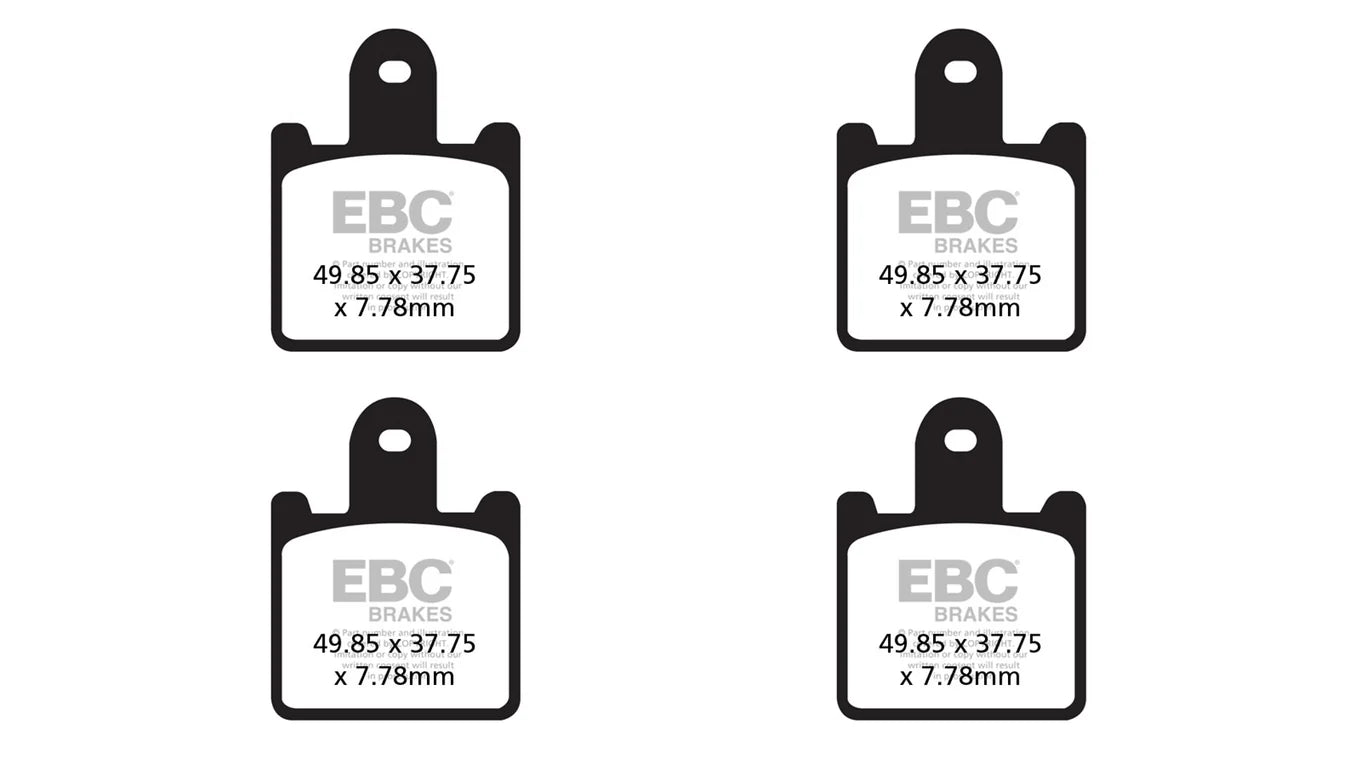 EBC Double-H Sintered Brake Pads Kawasaki Z1000 FA417/4HH FA379HH Front FA192HH Rear HH Rated High Performance Motorcycle Brake Pads
