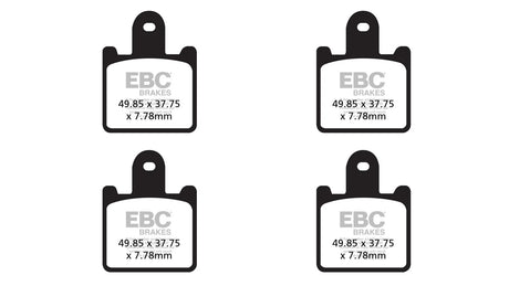 EBC Double-H Sintered Brake Pads Kawasaki Z1000 FA417/4HH FA379HH Front FA192HH Rear HH Rated High Performance Motorcycle Brake Pads