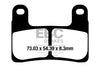 EBC Double-H sintered brake pads FA724HH front FA213HH rear for BMW S1000RR 2019 onwards high performance disc pads