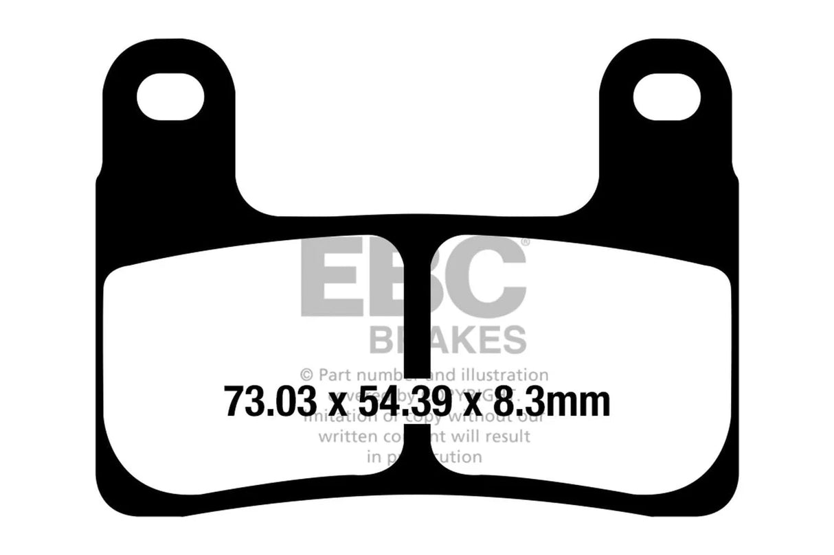 EBC Double-H sintered brake pads FA724HH front FA213HH rear for BMW S1000RR 2019 onwards high performance disc pads