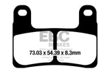 EBC Double-H sintered brake pads FA724HH front FA213HH rear for BMW S1000RR 2019 onwards high performance disc pads