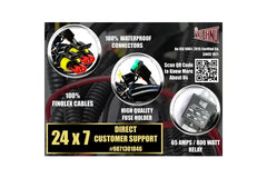 FOG LIGHT WIRING HARNESS FOR SINGLE COLOR AUXILIARY LIGHTS FOR MOTORCYCLES | BASIC VERSION