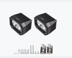 HJG 2 LED SQUARE ARTLESS WHITE FOG LIGHT