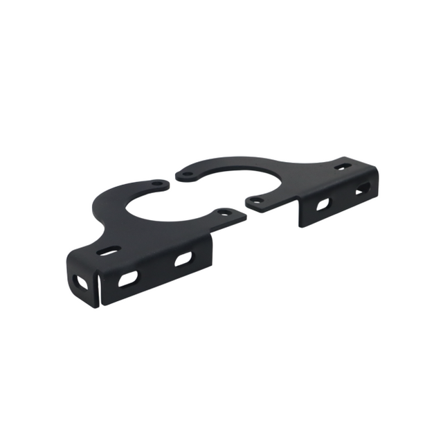 MotoCare fog light clamp mounted on Hero XPulse 210 for auxiliary lighting setup