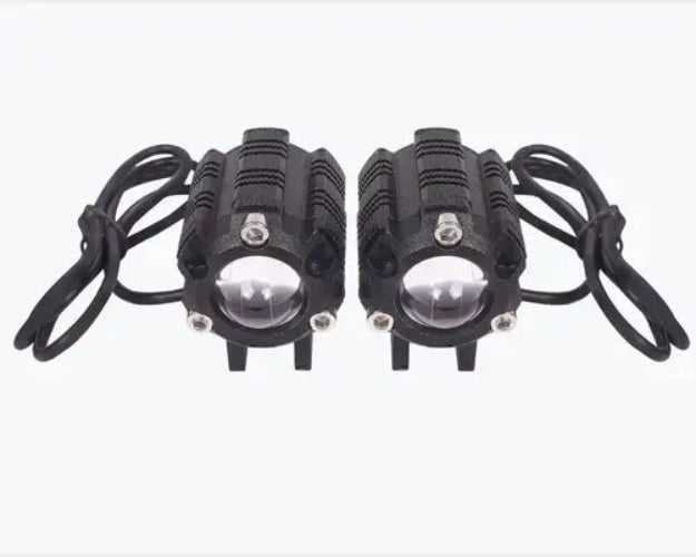 Fog Light Pair Yellow White Economy 2.0 auxiliary lights for motorcycle and car