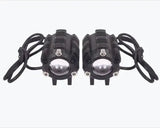Fog Light Pair Yellow White Economy 2.0 auxiliary lights for motorcycle and car