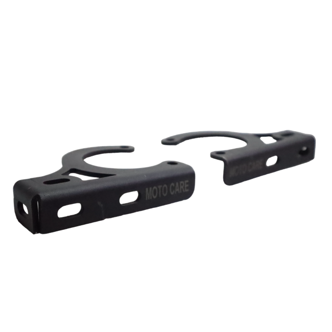 MotoCare Black Fog Light Clamp for Royal Enfield Scram 440