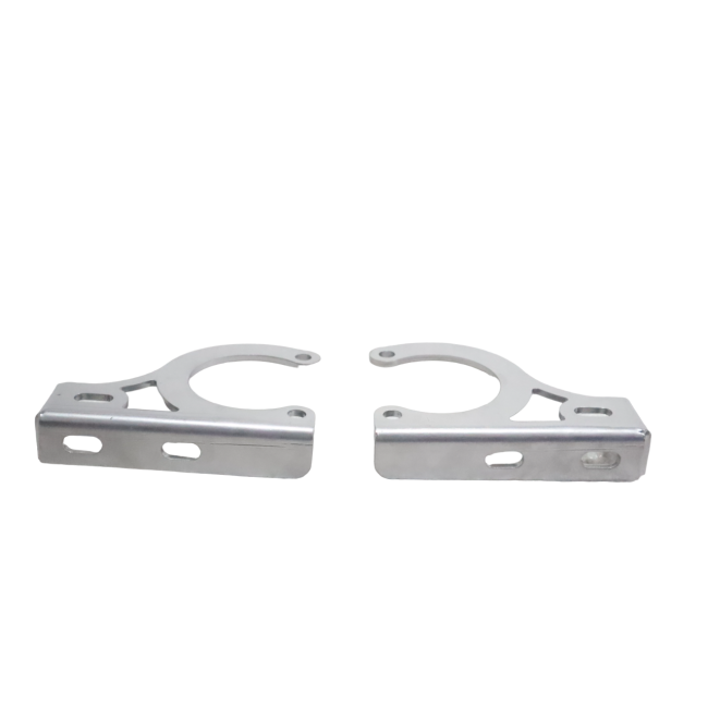 MotoCare Silver Fog Light Clamp for Royal Enfield Scram 440