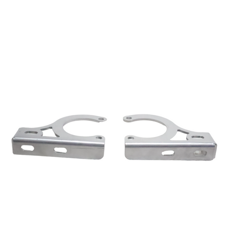 MotoCare Silver Fog Light Clamp for Royal Enfield Scram 440