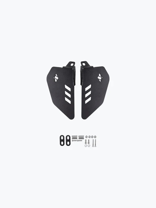 Legundary Custom Bolter Foot Rest for TVS Apache RTR 310 Black Mild Steel Rider Footpegs