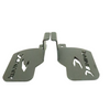 Motocare Dominar 400 heavy duty non-slip footrest installed on Bajaj Dominar 400 motorcycle for improved riding comfort and stability