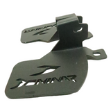 Motocare Dominar 400 heavy duty non-slip footrest installed on Bajaj Dominar 400 motorcycle for improved riding comfort and stability