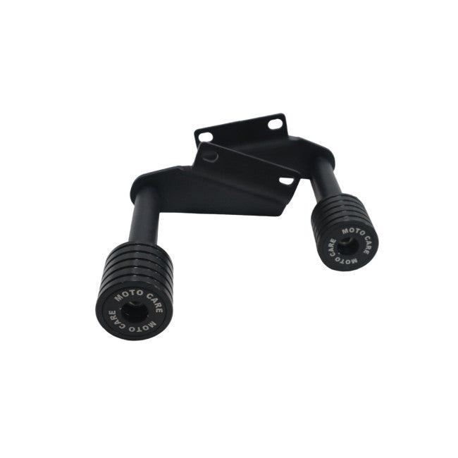MotoCare frame sliders installed on Bajaj Pulsar RS200