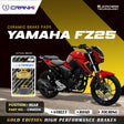 CRANK1 CRM234 ceramic brake pads for Yamaha FZ25 rear disc brake