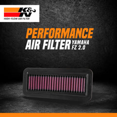 K&N YA-1414 air filter Yamaha FZ16 V2 performance upgrade