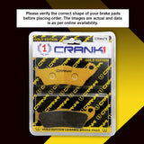 CRANK1 Ceramic Front Brake Pads for Yamaha FZ16 CRM479