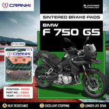 CRANK1 Sintered Front Brake Pads CB902 For BMW F 750 GS 2017-2024 Motorcycle
