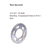 Brass Chain and Sprocket Kit NXRC 231 for Yamaha FZ16 FZS Fazer 150 14T 40T 128 Links