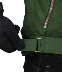 CRAMSTER Flux motorcycle jacket olive green