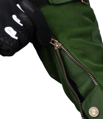 CRAMSTER Flux motorcycle jacket olive green