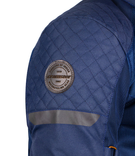 CRAMSTER Flux motorcycle jacket navy blue