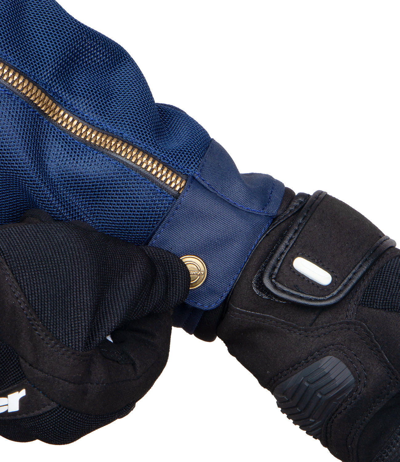 CRAMSTER Flux motorcycle jacket navy blue