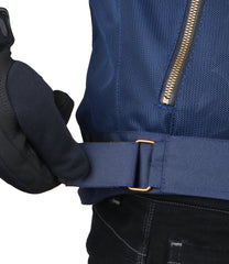 CRAMSTER Flux motorcycle jacket navy blue