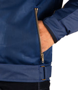 CRAMSTER Flux motorcycle jacket navy blue