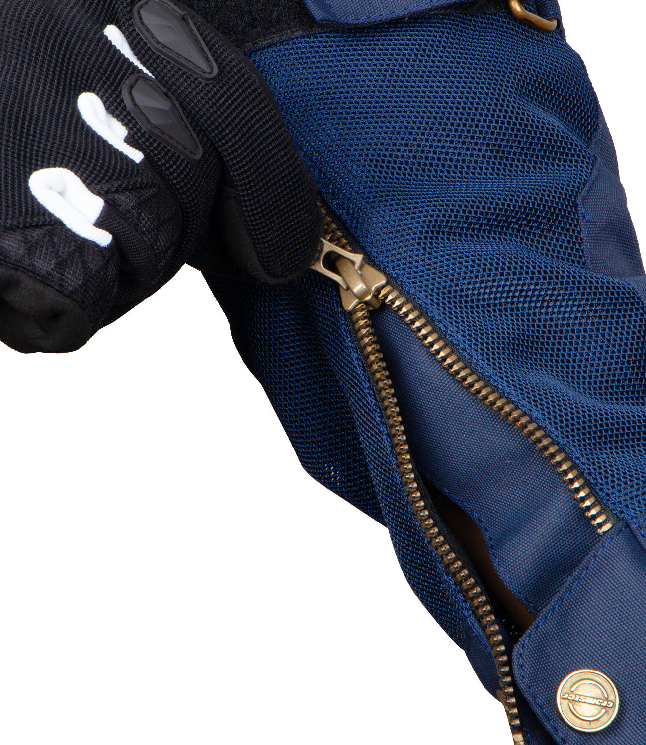 CRAMSTER Flux motorcycle jacket navy blue