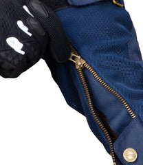 CRAMSTER Flux motorcycle jacket navy blue