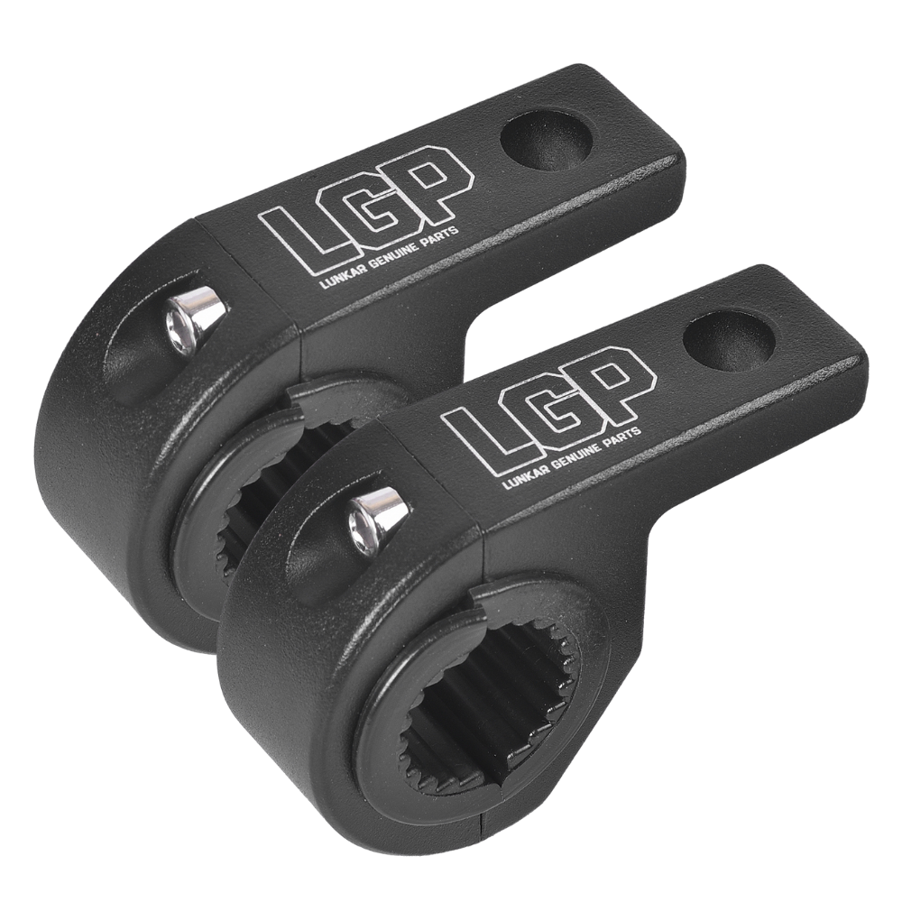 LGP fog lamp clamp mounted on motorcycle crash guard